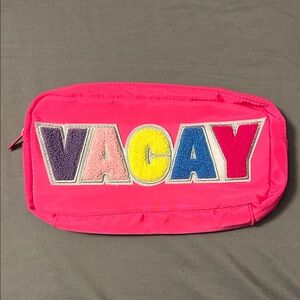 Hot Pink 'VACAY' Zip Pouch - Women's Travel Bag